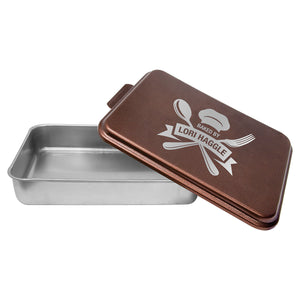 9" x 13" Aluminum Cake Pan with Engravable Lid